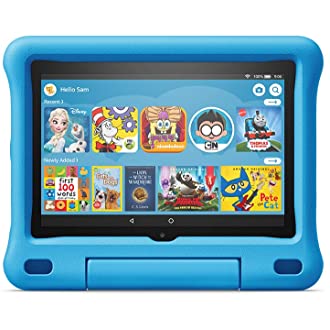 Fire HD 8 Kids tablet, 8" HD display, ages 3-7, 32 GB, Blue Kid-Proof Case